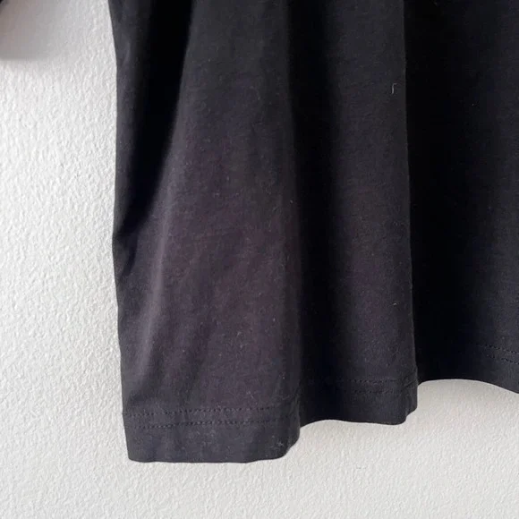 Pact Women's Luxe Jersey Flutter Sleeve Top in Black Short Sleeve size small - Picture 5 of 10